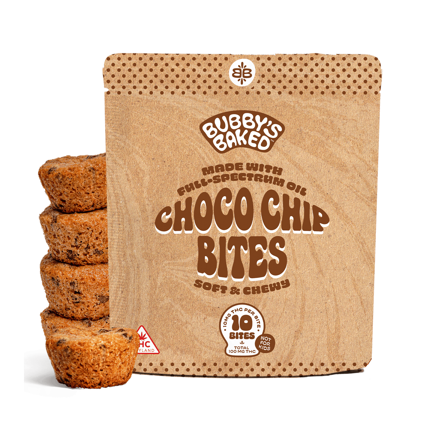 Bubby's Baked Chocolate Chip Bites (10CT - 100mg THC)